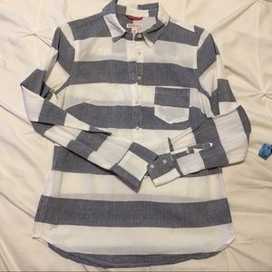 Merona striped popover shirt